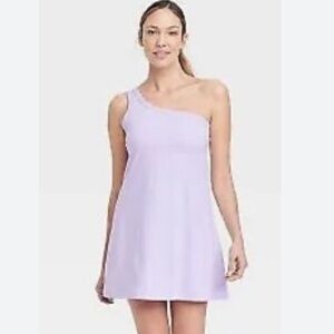 All in Motion Purple Sleeveless A-Line Mini athletic Dress d